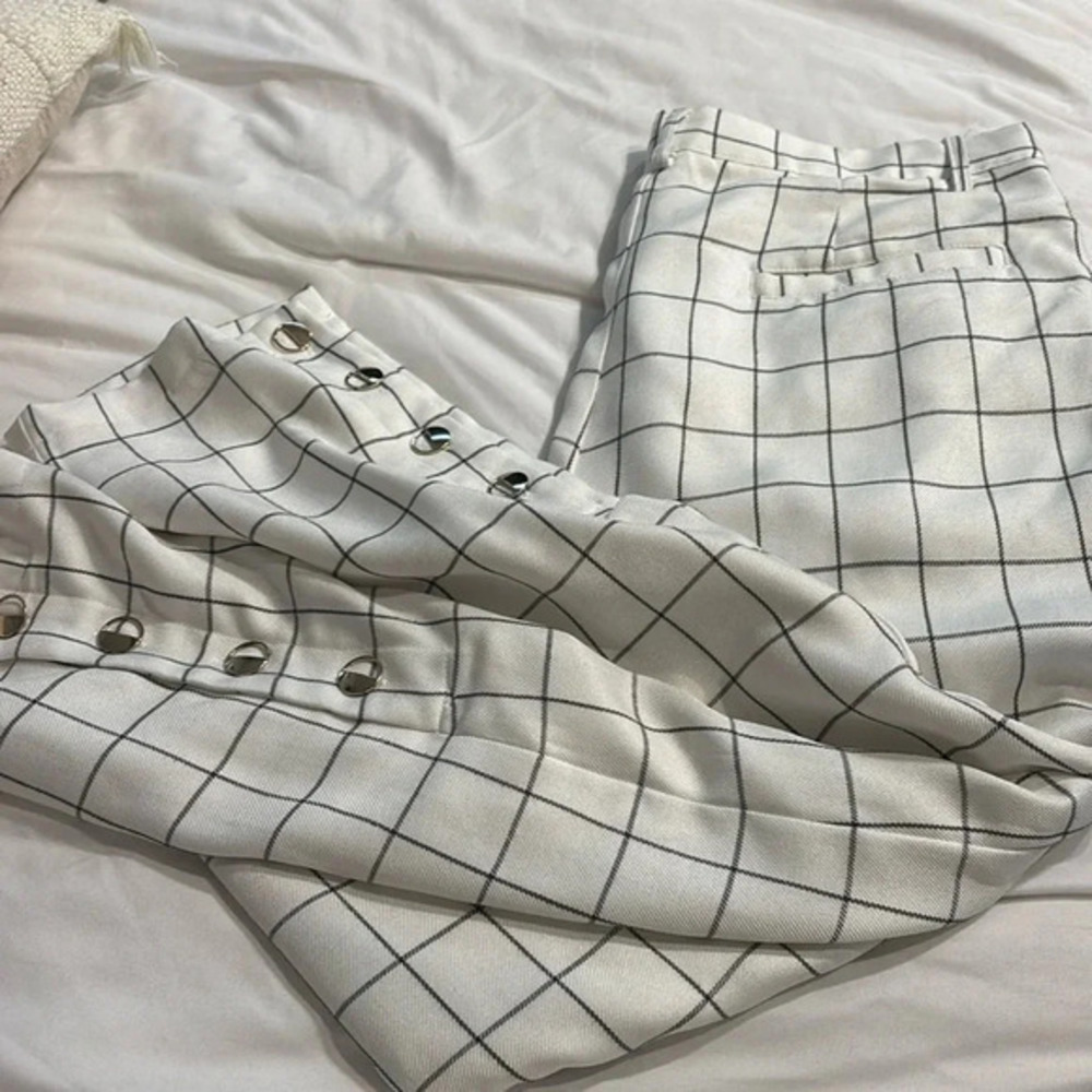 Waist skinny trouser pants